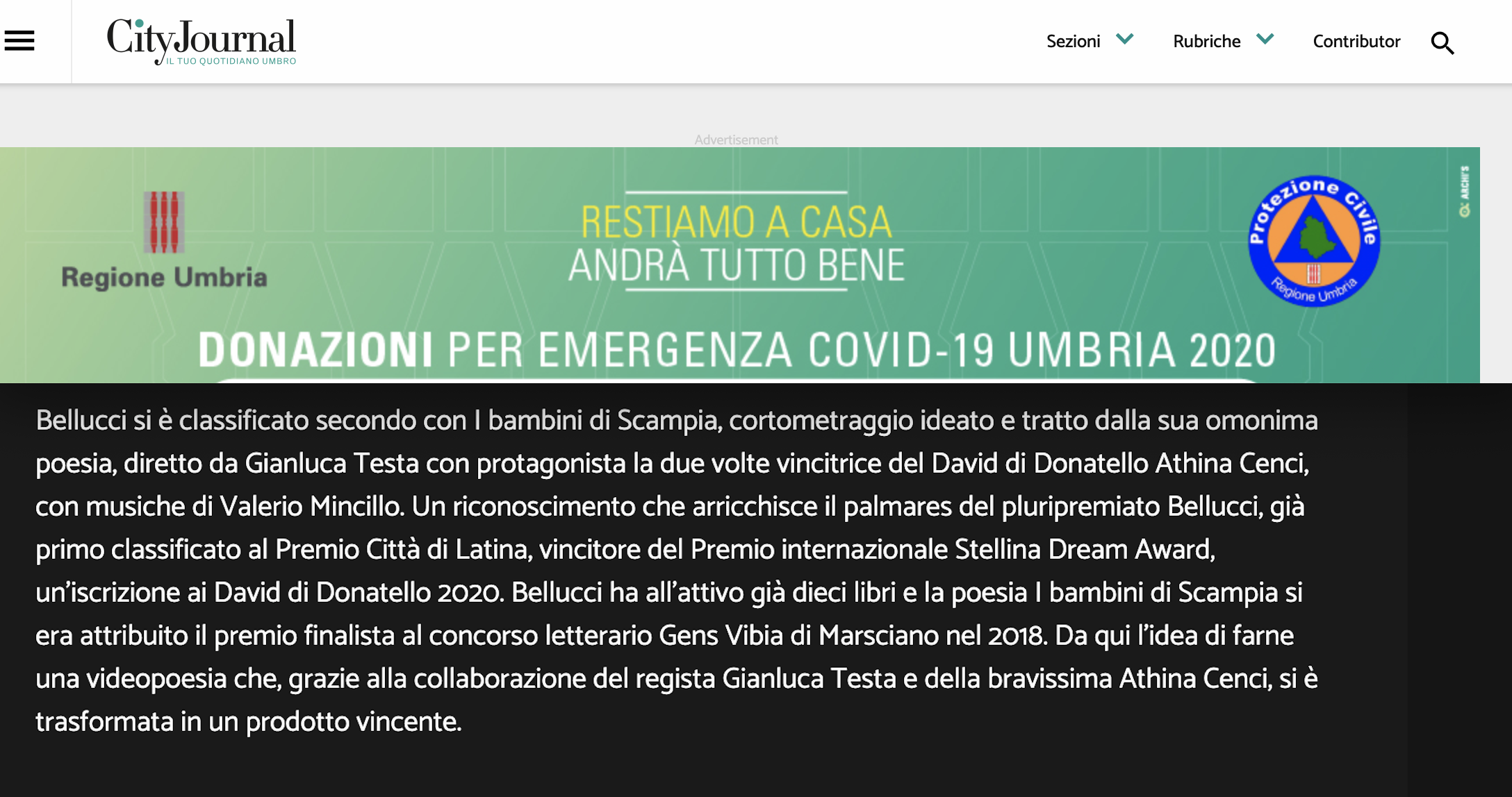 city journal 30 marzo 2020